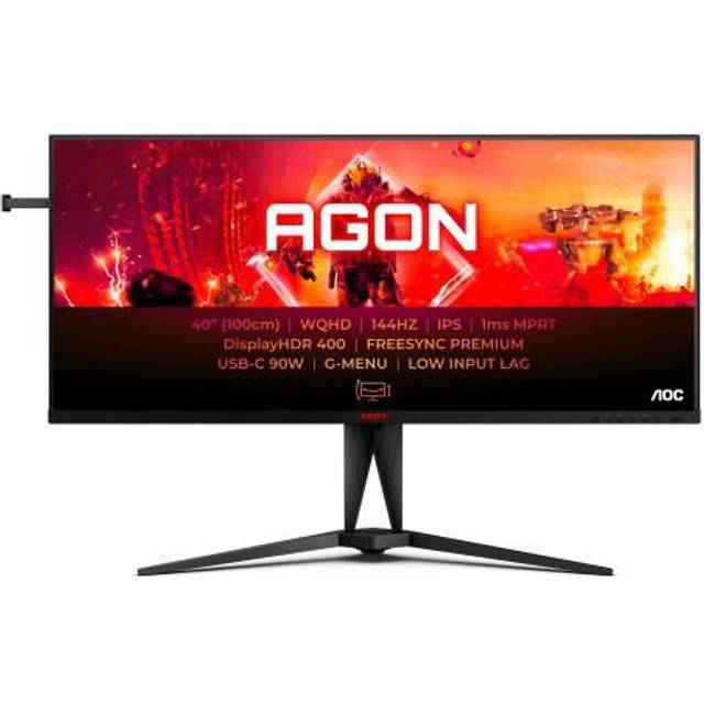 AOC AGON 5 AG405UXC, 100,3 cm (39.5"), 3440 x 1440 pixlar, Wide Quad HD, LCD, 1 ms, Svart