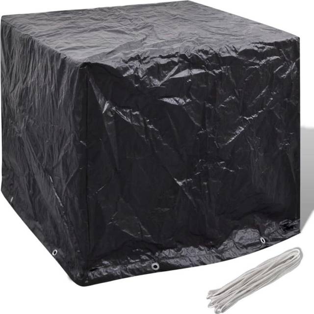 vidaXL IBC Container Cover 8 Eyelets 116x100x120 cm - Black