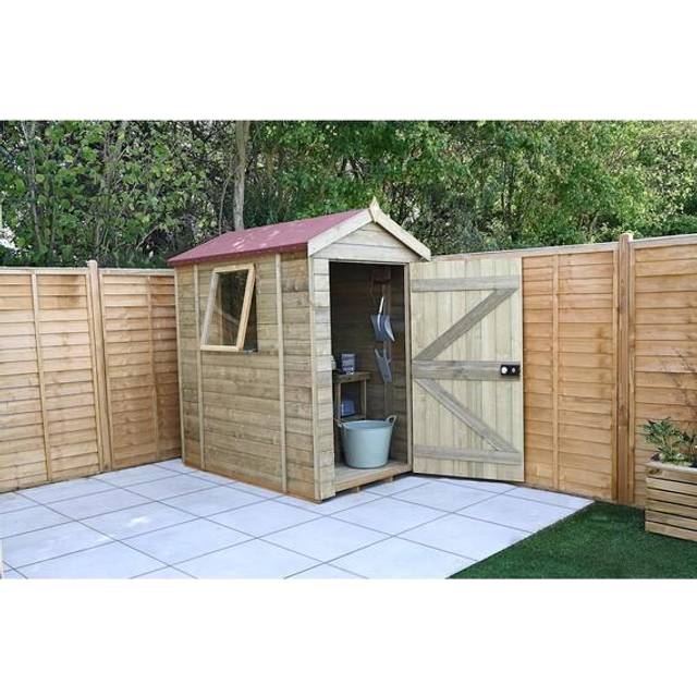 Timberdale Pressure Treated 6x4 Apex Shed - With Base / No Installation