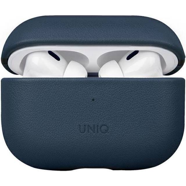 Uniq Airpods Pro 2 Skal Äkta Läder Terra - Space Blå