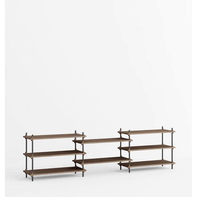 MOEBE - Etagère Shelving System - Marron - MDF placage chêne