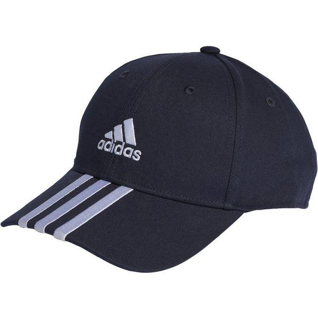 adidas Unisex - Vuxen 3-Stripes Cotton Twill Baseball Cap, Legend Ink/White, M