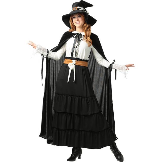 Salem Witch Women&#39;s Costume | Witch Halloween Costumes - Black&#47;White (S)