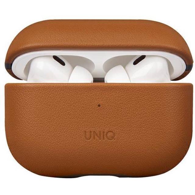 Uniq Airpods Pro 2 Skal Ãkta LÃ¤der Terra - Toffee Brun