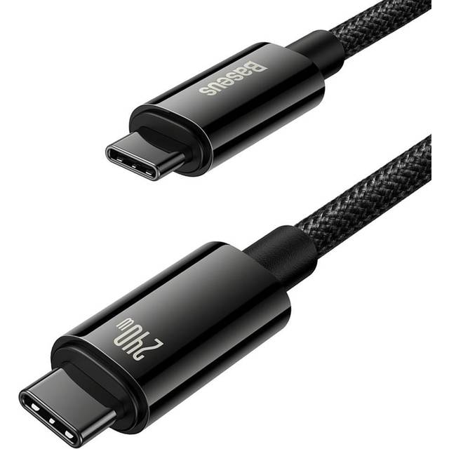 Baseus 240W USB C Cable for iPhone 16 15 Plus Pro Max Supercharge for Macbook Fast Charger Type C - 1pcs 240W