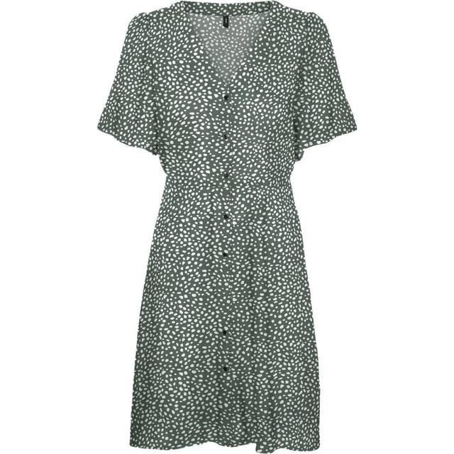 Short dress for women Vero Moda alba - Vert