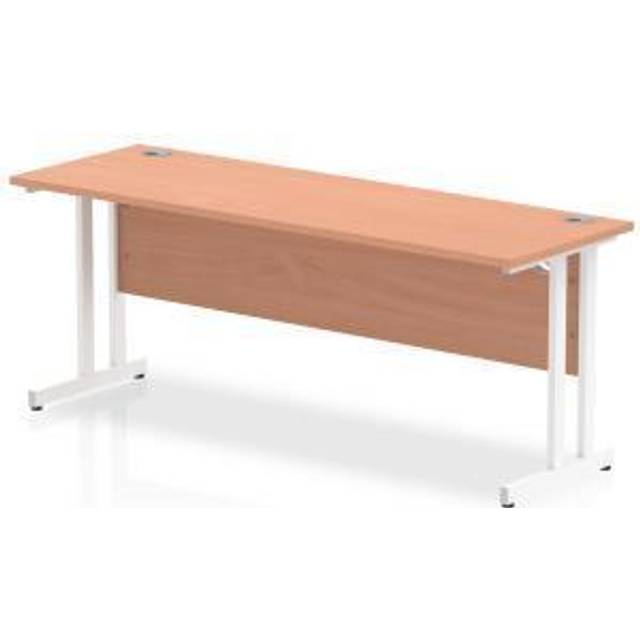 Impulse 1800/600 Rectangle White Cantilever Leg Desk Beech - MI001687