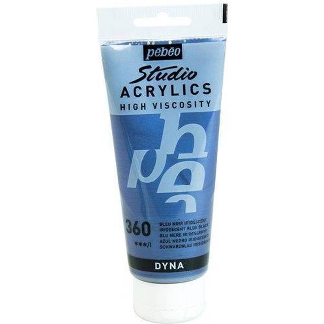 Pebeo Studio Acrylic Paint 100 ml Iridescent Blue Black