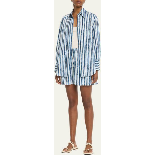 Vince Painterly Stripe Pull-On Short