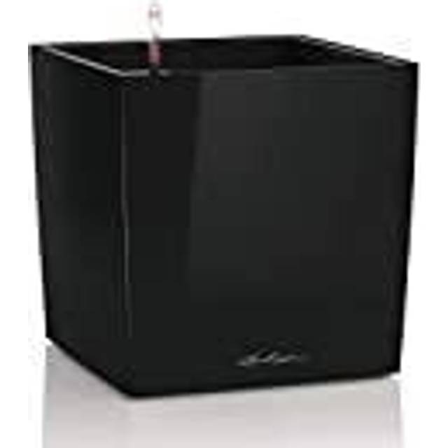 LECHUZA CUBE Premium 40 svart högblank 16369