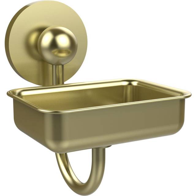 P1032-SBR Prestige Skyline Collection Wall Mounted Soap Dish  Satin Brass