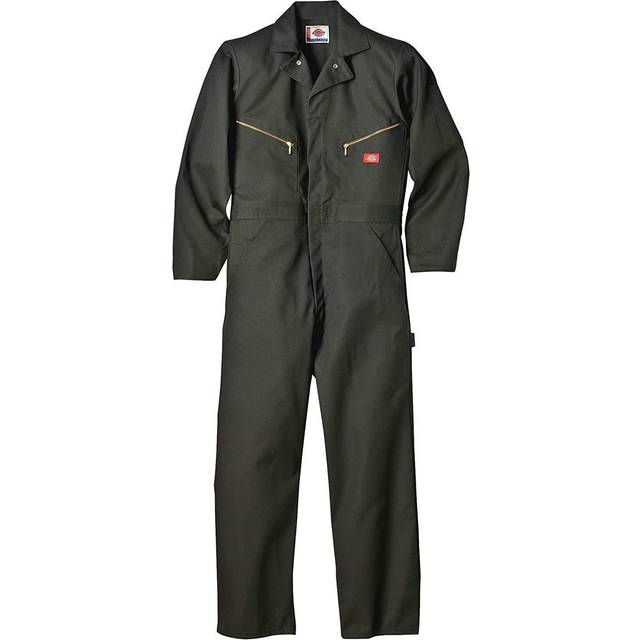 Dickies Men's Deluxe Long Sleeve Blended Coverall  Olive Green  Small/