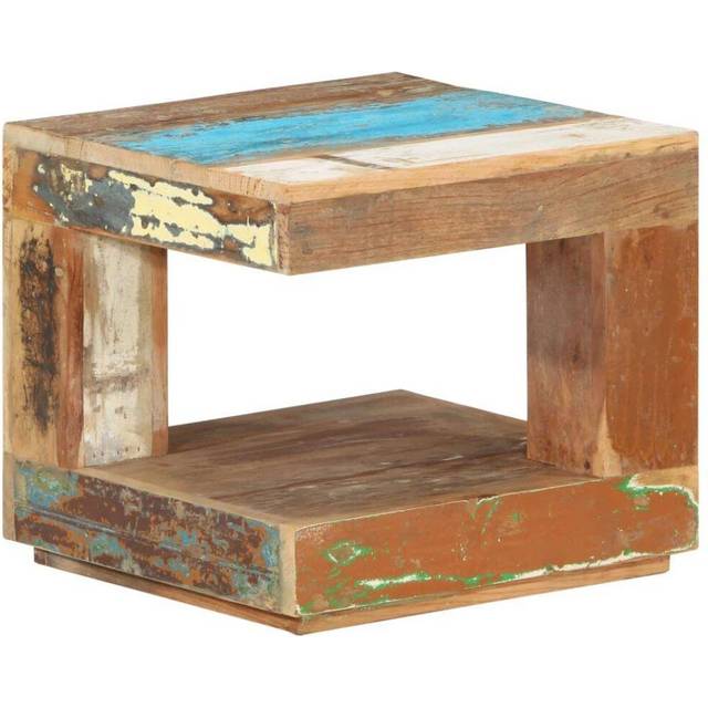 vidaXL Coffee Table 45x45x40 cm Solid Wood Reclaimed - Brown