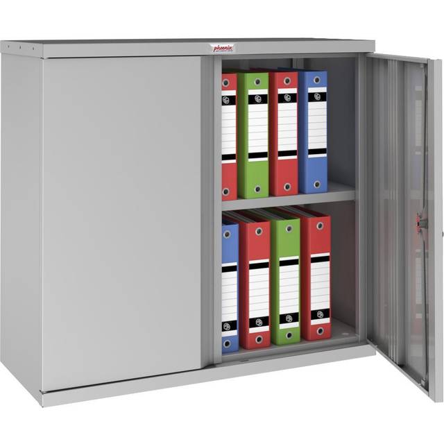 Phoenix SCL0891GGK Grey Steel Storage Cupboard