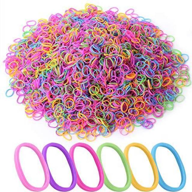 Mr. Pen- Hair Rubber Bands  2400 Pack  Assorted Color  Colorful Rubber