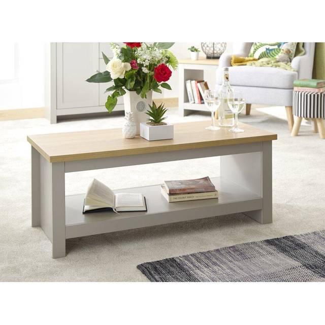 GFW Lancaster Grey Coffee Table - 47 x 105 x 41cm