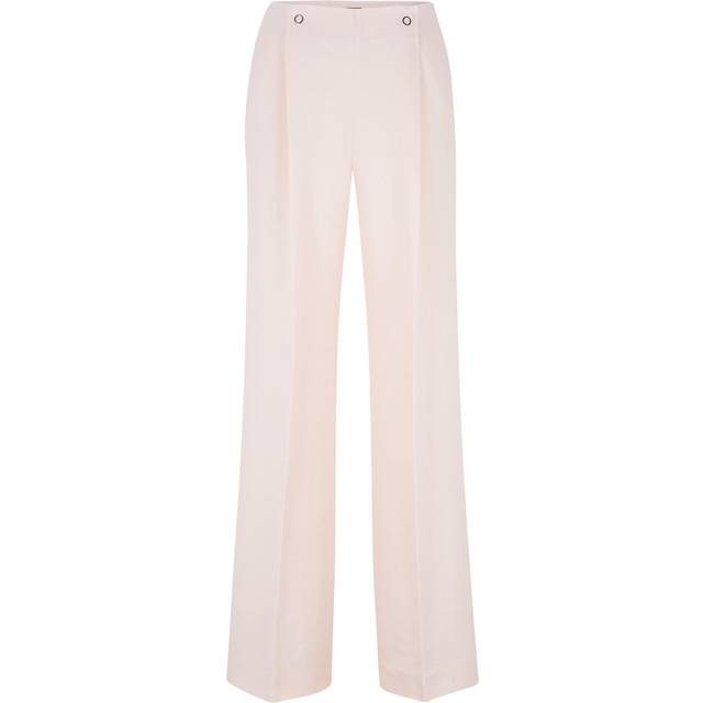 Pale Pink Tapito Linen Blend Trousers (10)