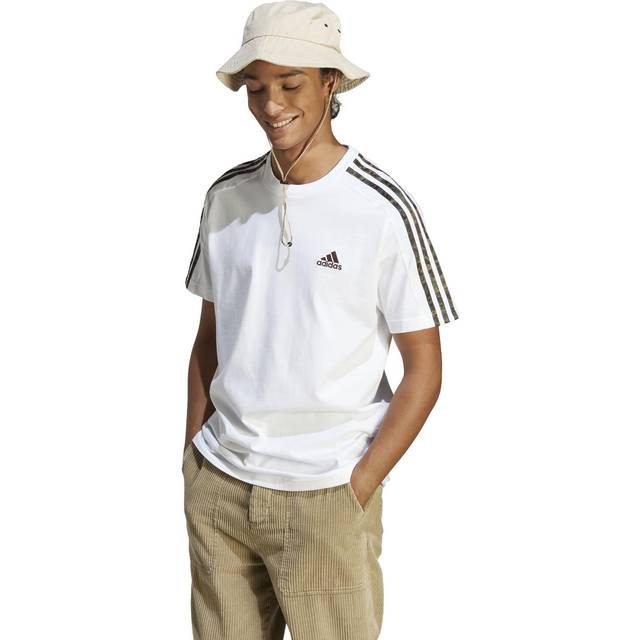 adidas Sportswear 3 Stripe T Shirt White