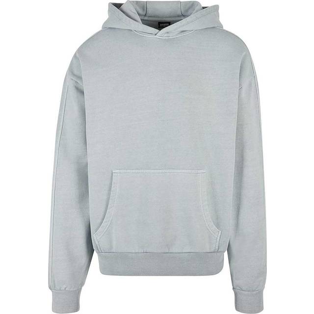 Urban Classics Herr Heavy Terry Garment Dye Hoody tröja, sommar, L, Summerblue, L