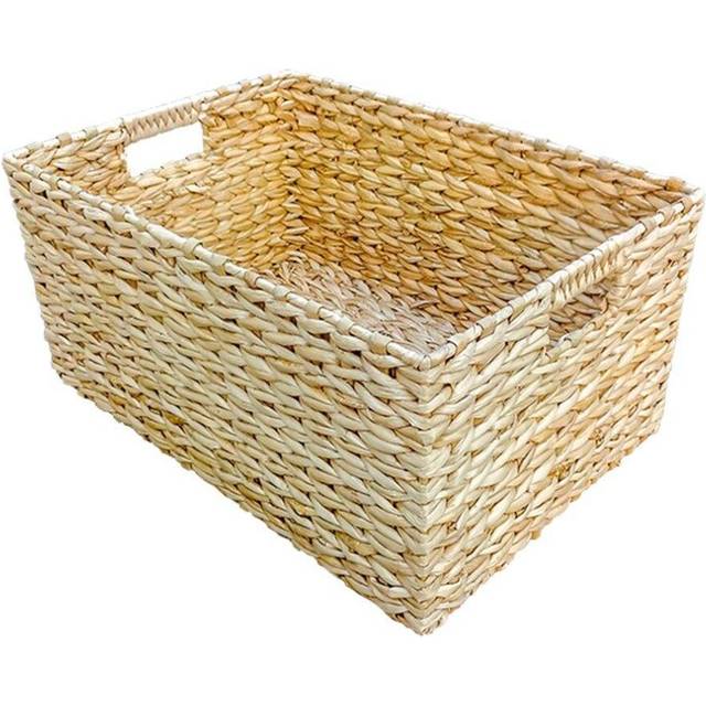 Rectangular Water Hyacinth Storage Basket - Small