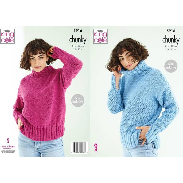 Sweaters in King Cole Subtle Drifter Chunky (5916)