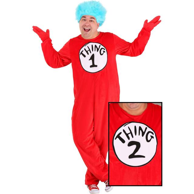 Thing 1&2 Plus Size Costume - Red&#47;Blue (1X)