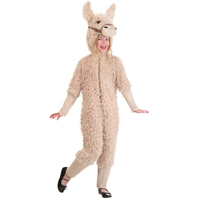 Llama Costume for Kids - Black&#47;Beige (XL)