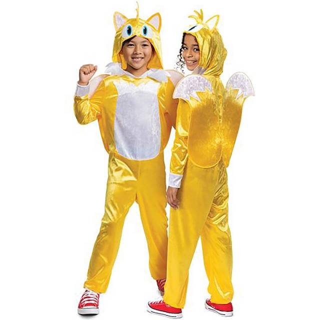 Sonic 2 Classic Tails Movie Kid's Costume | Sonic Costumes - White&#47;Yellow (10/12)