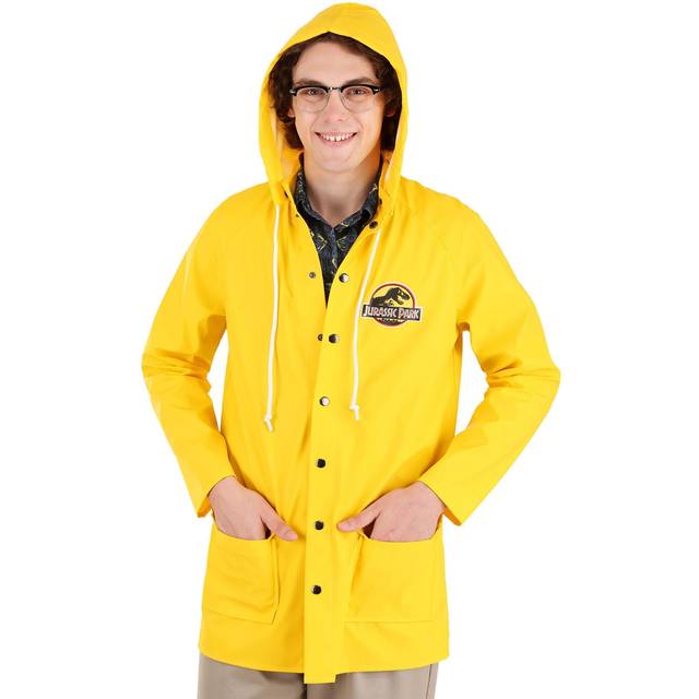 Jurassic Park Yellow Raincoat Costume | Jurassic Park Costumes - Black&#47;Yellow (XS)