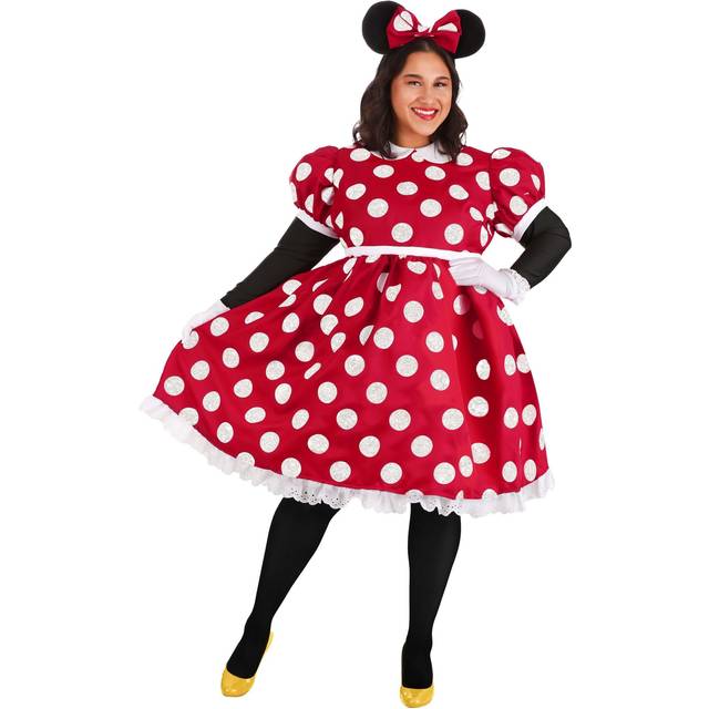 Plus Size Deluxe Minnie Mouse Costume for Women - Black&#47;Red&#47;White (6X)