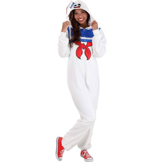 Stay Puft Marshmallow Man Onesie for Adults - Blue&#47;Red&#47;White (L/XL)