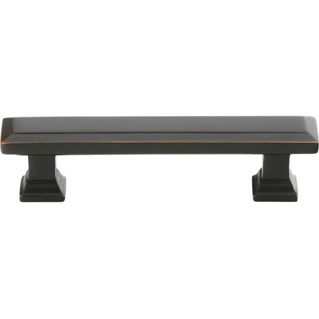 Emtek 86301US10B 4 in. Geometric Rectangular Cabinet Pull, Oil Rubbed Bronze
