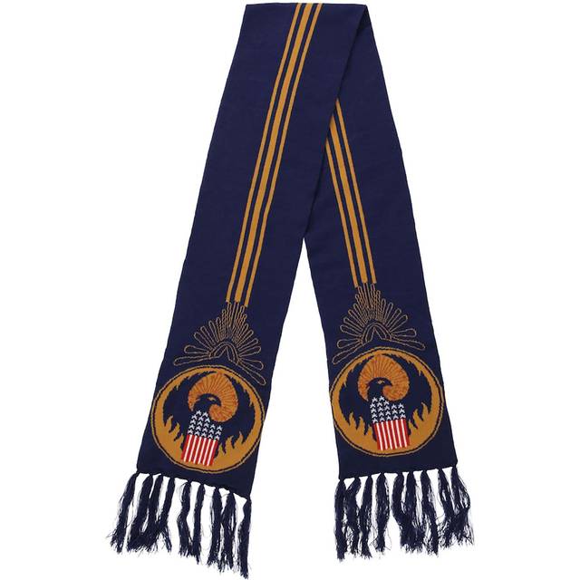 Harry Potter MACUSA Knit Scarf Accessory - Brown&#47;Blue&#47;Red (One-Size)