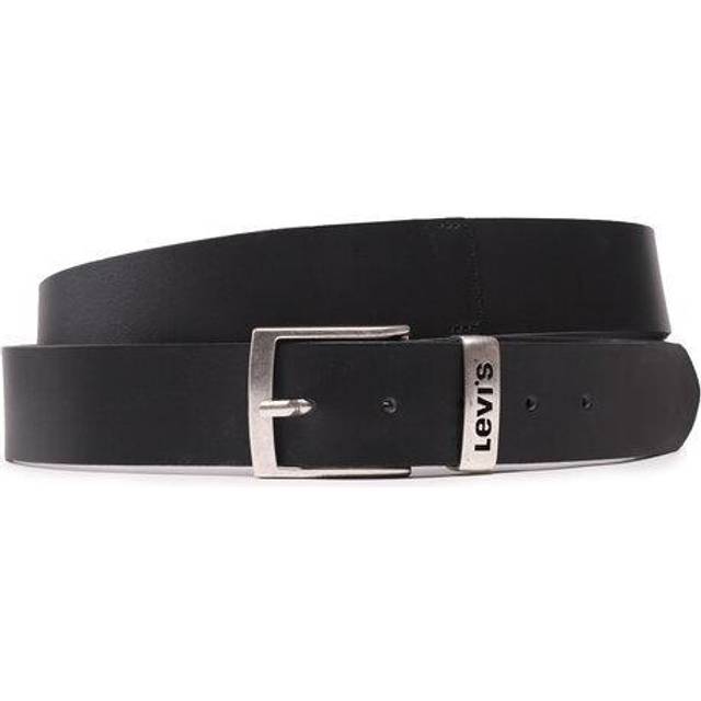 Levi's® Metal Buckle Leather Logo Belt Plus Ashland Metal