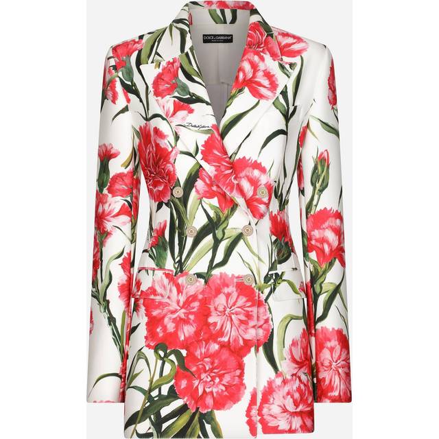 Dolce & Gabbana, Blazers, female, Multicolor, S, Floral Print Blazer