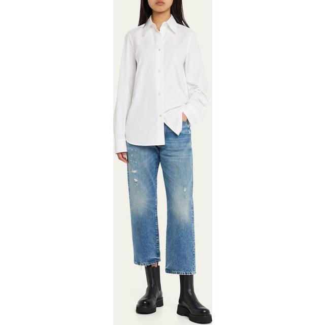 Distressed Boyfriend Jeans - BLUE - 30