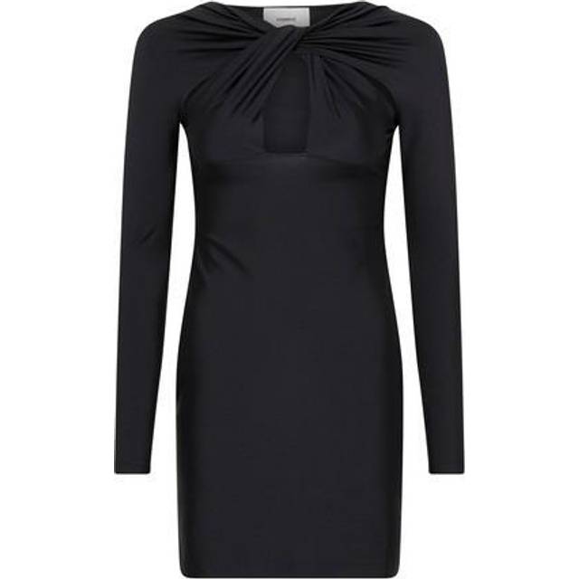 Coperni Black Twisted Minidress - Black - XS