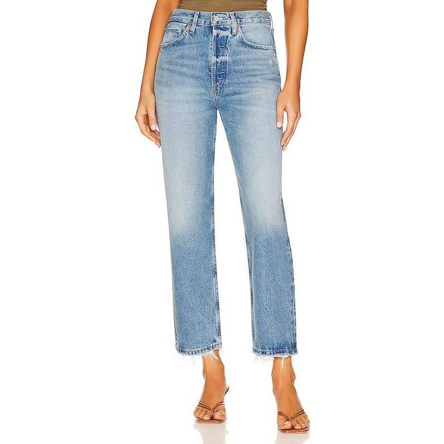 AGOLDE Indigo 90's Crop Jeans - Bound (Medium Vint I - WAIST US 33