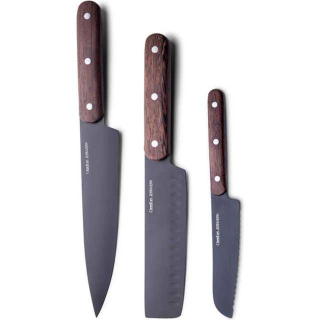 Orrefors Jernverk Knivset Svart 3-pack
