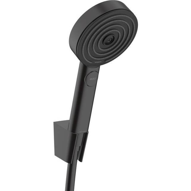 Hansgrohe Pulsify Select Matt Black 105 3Jet Relaxation Shower Holder