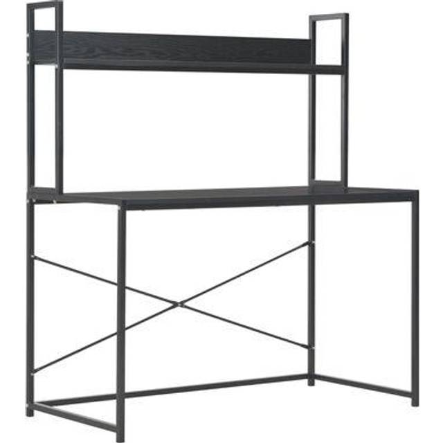 vidaXL Computer Desk White and Oak 120x60x138 cm