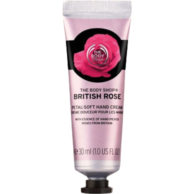 The body shop hand cream 30ml - British rose
