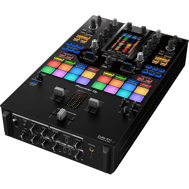 Pioneer DJ DJM-S11 Professional Scratch Style 2-Channel DJ Mixer with 4.3-Inch Touch Screen (Black)