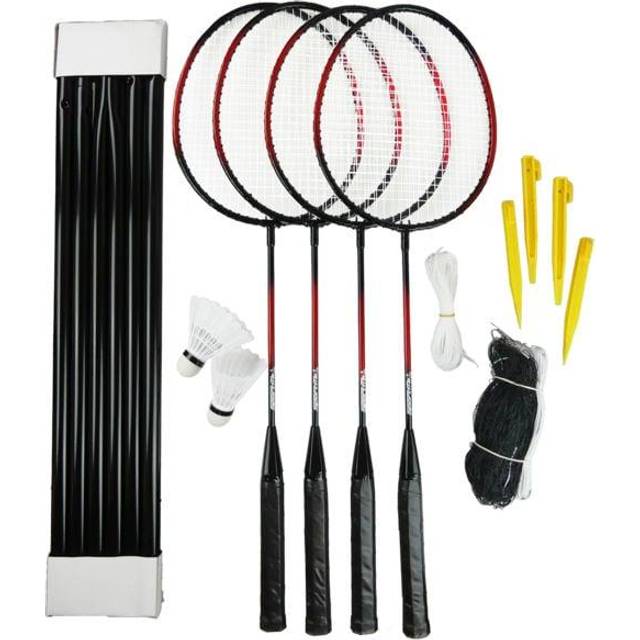 Badmintonset 4 Spelare med Nät