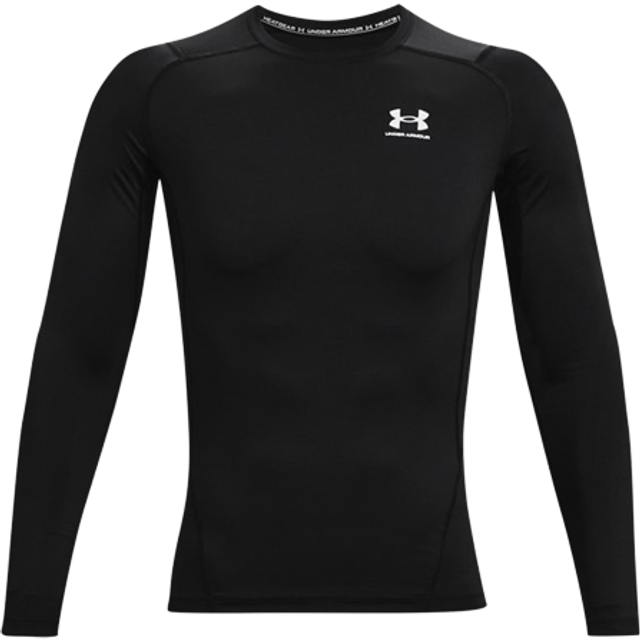 Under Armour Men's Heatgear Long Sleeve Top - Black/White