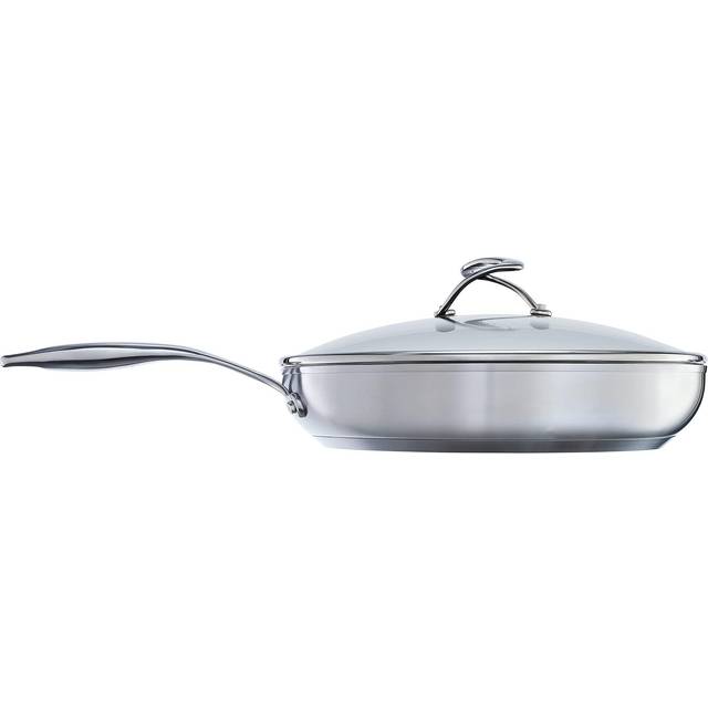 Circulon Steel Shield Stainless Steel 30cm Saute Pan with Glass Lid, Silver