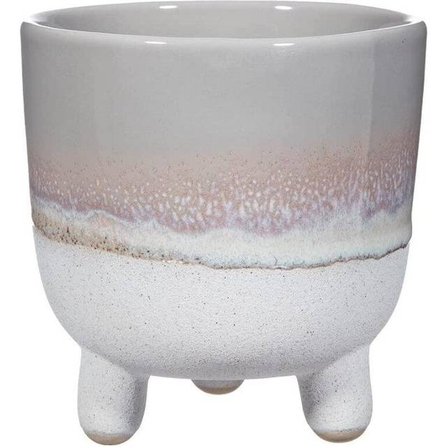 Sass & Belle Mojave Glaze Grey Planter - grey/white - one size