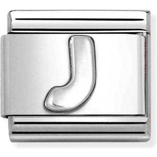 Nomination Classic Oxidised Silver J Letters &amp; Numbers Charms