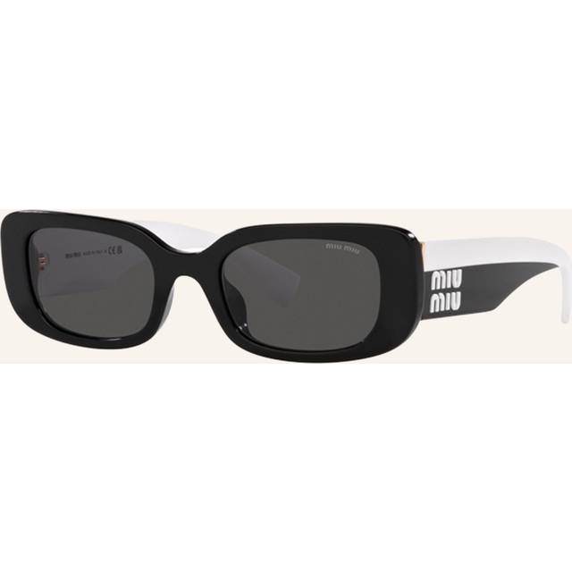 Miu Miu Woman Sunglass MU 08YS -  Frame color: Black, Lens color: Dark Grey
