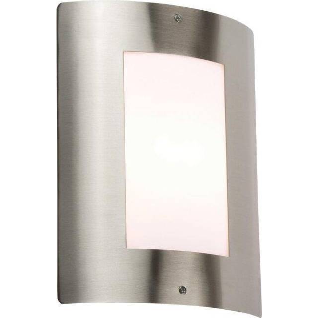 KnightsBridge 40W IP44 Edison Screw (E27) Stainless Steel Outdoor Wall Light